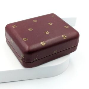 HUDSON's BAY CO the Bay HBC burgundy vintage jewelry box with gold logos